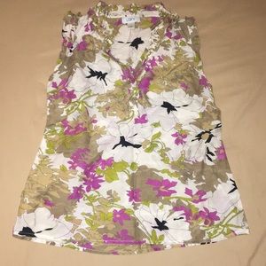 LOFT lightweight flower blouse